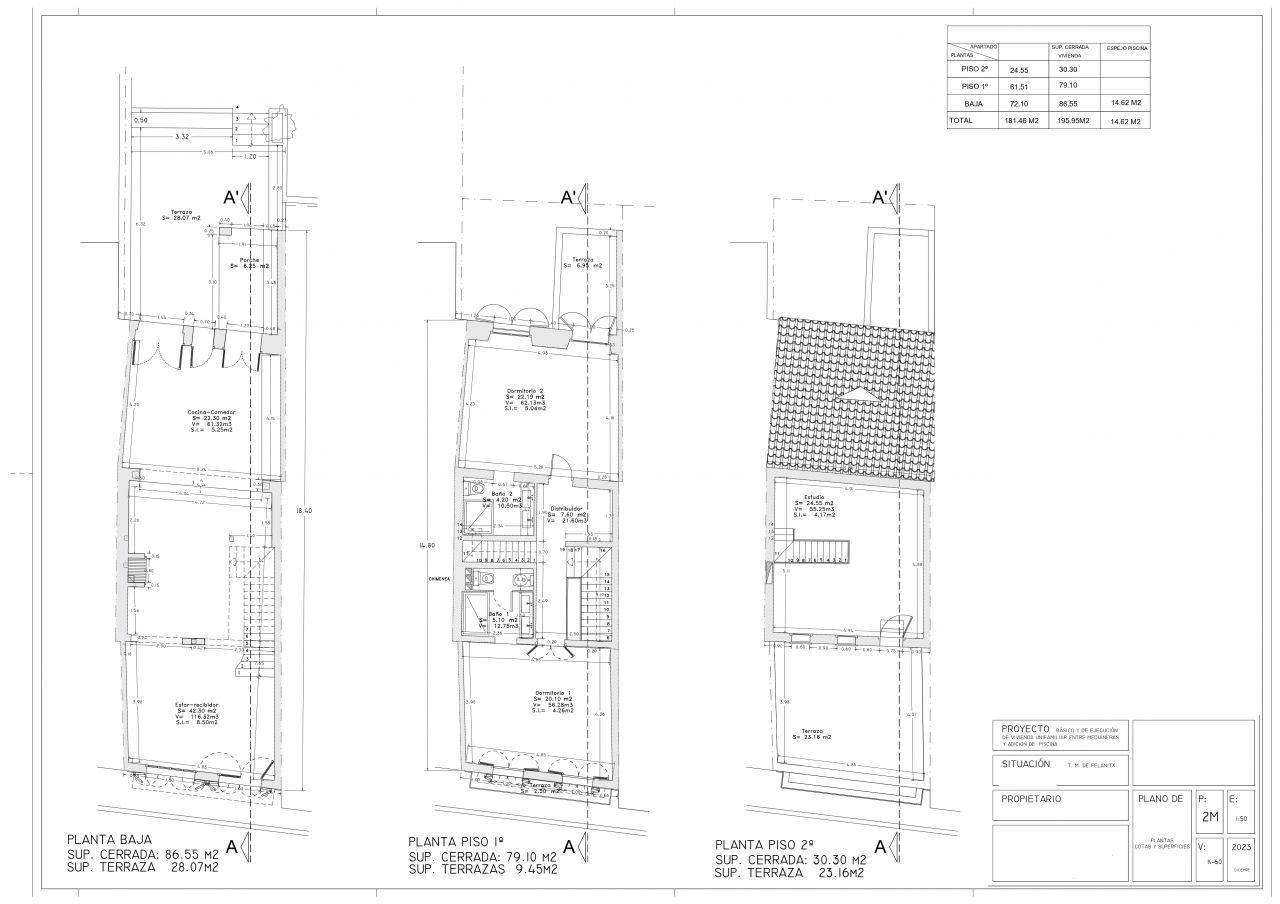 Town house with large garden and Pool - 1