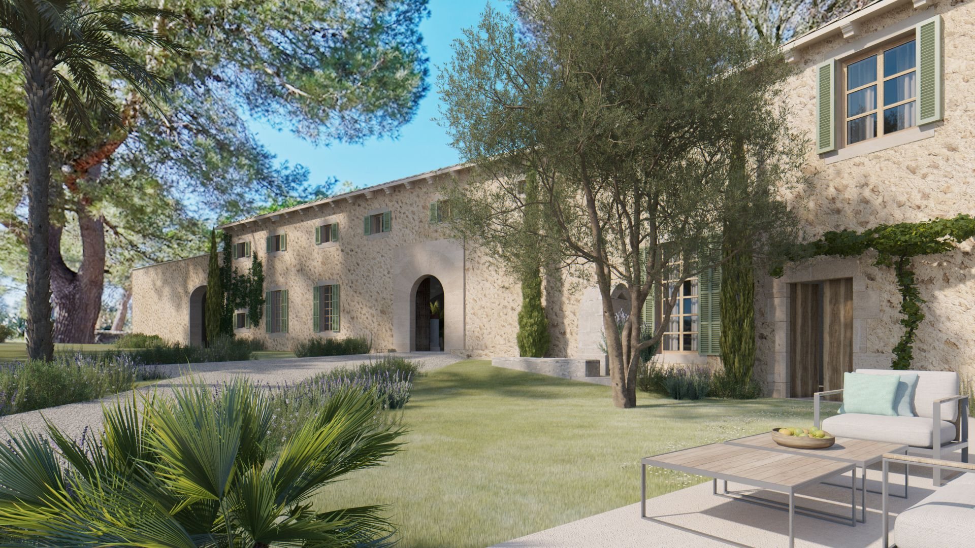 Rustic finca with old country house in Felanitx with project - 1