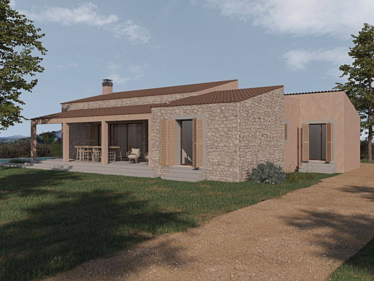 Plot of Land with a Projekt for a House and a Pool - 1